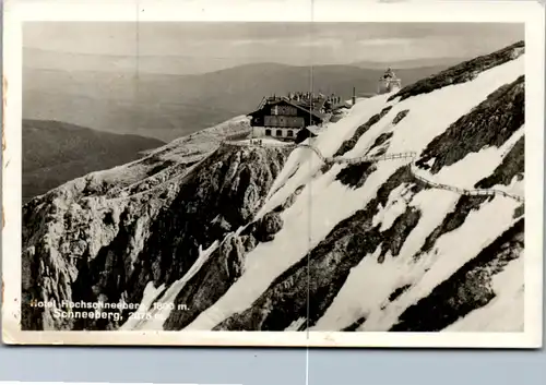 10043 - Niederösterreich - Schneeberg , Hotel Hochschneeberg - gelaufen 1939