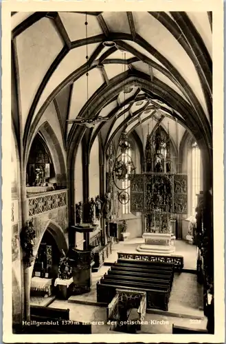 10051 - Kärnten - Heiligenblut , Inneres der gotischen Kirche - nicht gelaufen