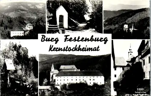 10060 - Steiermark - Burg Festenburg , Kernstock Heimat , Mehrbildkarte , Schloss - nicht gelaufen