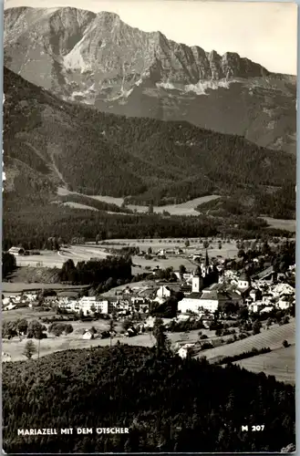 10062 - Steiermark - Mariazell mit dem Ötscher , Panorama - gelaufen 1968