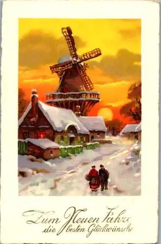 10075 -  - Zum neuen Jahr die besten Glückwünsche - nicht gelaufen