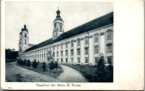 10079 - Oberösterreich - Stift St. Florian , Hauptfront - gelaufen 1912
