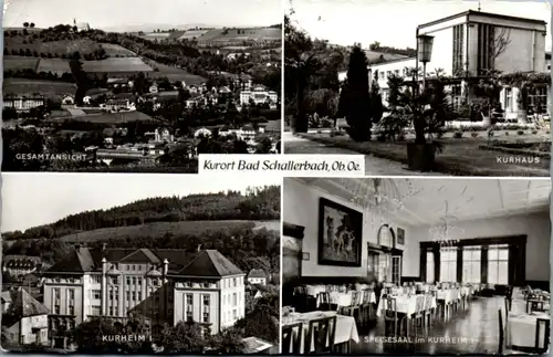 10084 - Oberösterreich - Bad Schallerbach , Speisesaal , Kurheim , Kurhaus , Mehrbildkarte - gelaufen 1963