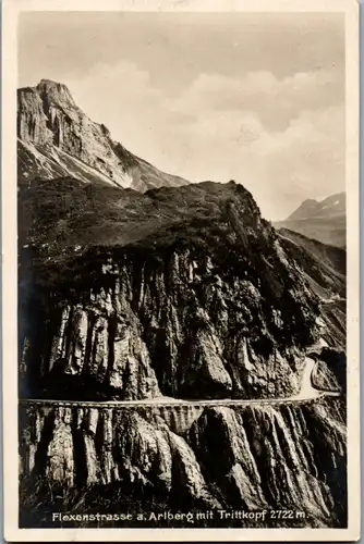 10087 - Vorarlberg - Flexenstraße am Arlberg mit Trittkopf , Flexenpass - gelaufen 1929