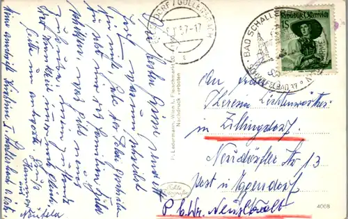 10094 - Oberösterreich - Bad Schallerbach , Speisesaal im Kurheim - gelaufen 1957