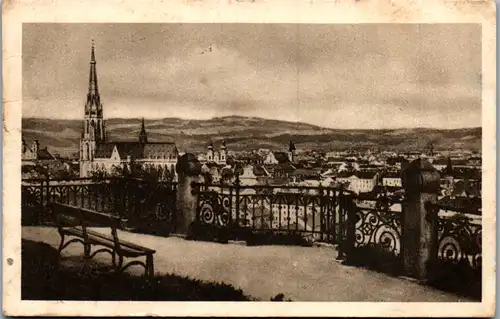 10099 - Oberösterreich - Linz , Donau , Blick von der Gugl - gelaufen 1947