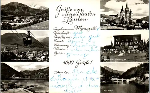 10114 - Steiermark - Mariazell , Mehrbildkarte - gelaufen 1958