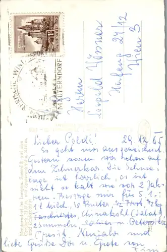 10118 - Salzburg - Mauterndorf im Lungau , Sessellift auf Großeck mit Speiereckhütte - gelaufen 1965