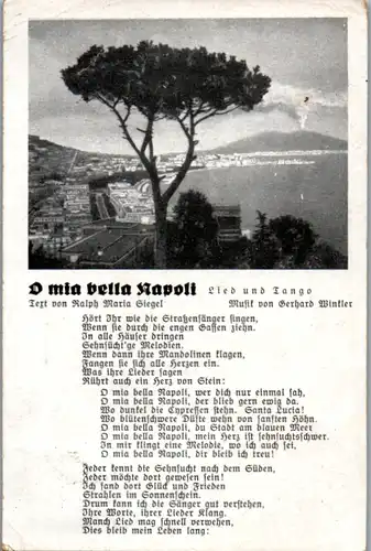 10123 -  - Lied u. Tango , D mia bella Napoli , Ralph Maria Siegel , Gerhard Winkler - gelaufen 1941