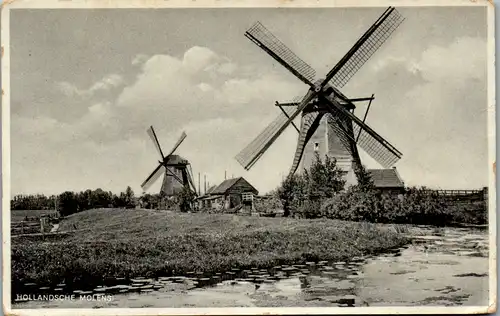 10129 - Niederlande - Hollandsche Molens , Windmühle - gelaufen 1936