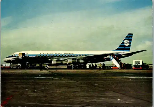 10488 - Holland - DC 8 KLM , Royal Dutch Airlines , Flughafen - nicht gelaufen
