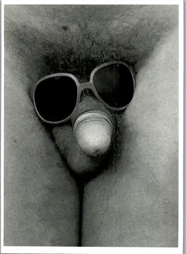 10534 -  - Humor , Genital mit Brille - nicht gelaufen