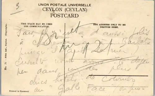 10541 - Sri Lanka - A Singhalese Gathering , showing the beating of the Tom Tom - nicht gelaufen