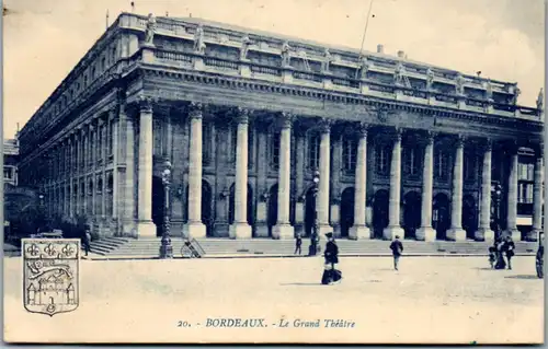 10563 - Frankreich - Bordeaux , Le Grand Theatre - gelaufen 1921
