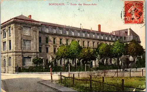 10564 - Frankreich - Bordeaux , Ecole des Beaux Arts - gelaufen