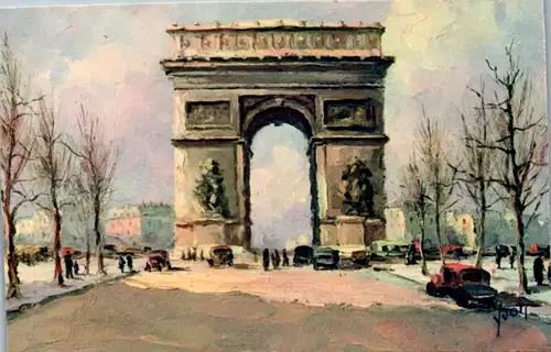 10620 - Künstlerkarte - Paris , Arc de Triomphe , Editions d' Art , Yvon - nicht gelaufen