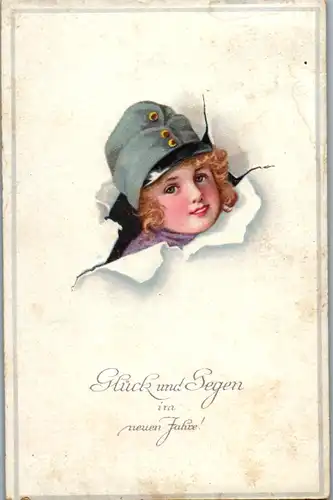 10656 -  - Glück und Segen im neuen Jahr - gelaufen 1927