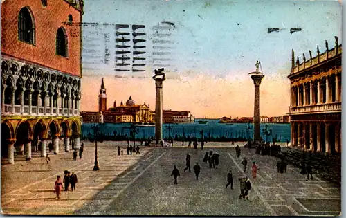 10657 - Italien - Venezia , Piazetta S. Marco - gelaufen 1924