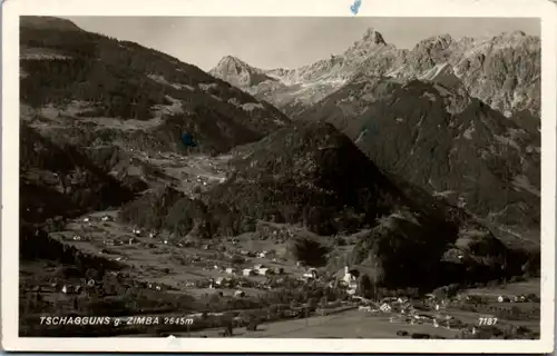 10687 - Vorarlberg - Tschagguns gegen Zimba - gelaufen 1949