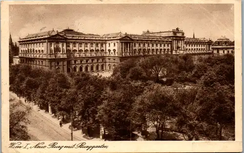 10695 - Wien - Neue Burg und Burggarten - gelaufen 1932