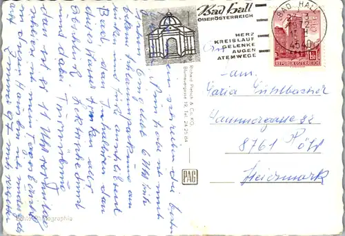 10711 - Oberösterreich - Bad Hall , Landeskurheim Marienhof - gelaufen 1972