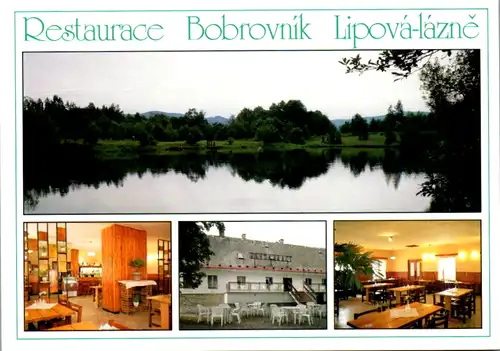 10718 - Tschechiche Republik - Lipova Lazne , Bad Lindewiese , Restaurant Bobrovnik - nicht gelaufen