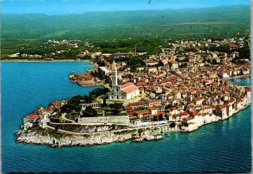 10737 - Kroatien - Rovinj , Stadtpanorama - nicht gelaufen