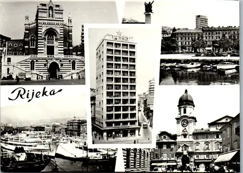 10740 - Kroatien - Rijeka , Mehrbildkarte - nicht gelaufen 1959
