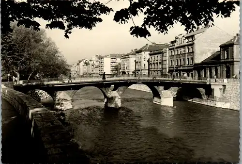 10745 - Bosnien - Sarajevo , Lateinerbrücke - nicht gelaufen