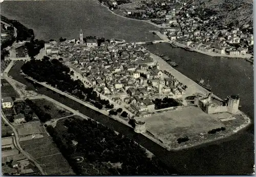 10751 - Kroatien - Trogir , avionski snimak , Panorama - nicht gelaufen 1959