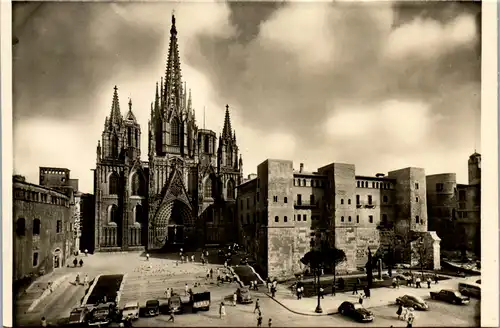 10755 - Spanien - Barcelona , Catedral y Murallas Romanas - nicht gelaufen 1958