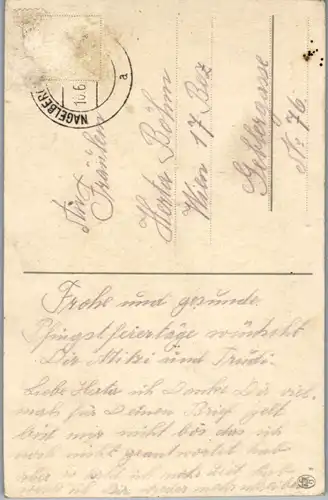 10781 -  - Frohe Pfingsten , Blumen - gelaufen