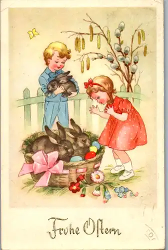 10812 -  - Frohe Ostern - gelaufen 1956