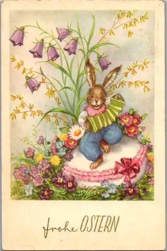 10817 -  - Frohe Ostern - gelaufen 1956