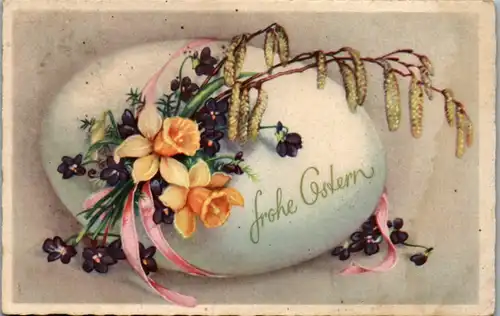10829 -  - Frohe Ostern - gelaufen 1954