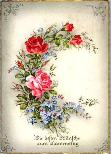 10863 -  - Die besten Wünsche zum Namenstag - gelaufen