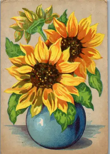 10877 - Motiv - Sonnenblumen - nicht gelaufen