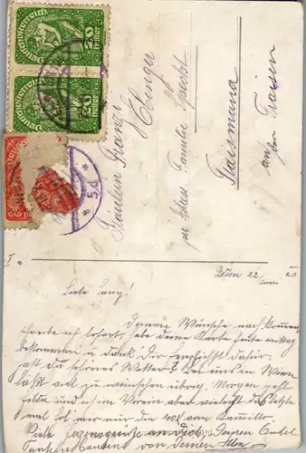 10892 - Künstlerkarte - Wien , Karlskirche , signiert G. Schüle - gelaufen 1920