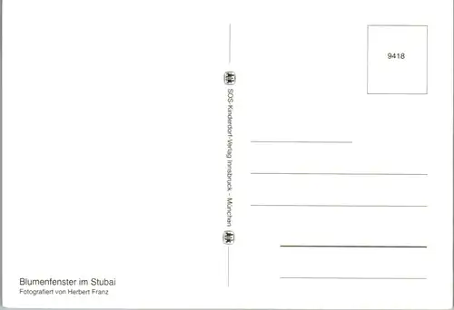 10926 - Tirol - Stubai , Blumenfenster - nicht gelaufen