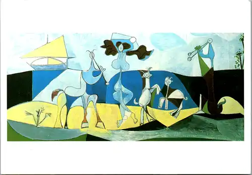 10936 - Künstlerkarte - La Joie de vivre 1946 , Joy of Living , Pablo Picasso - nicht gelaufen