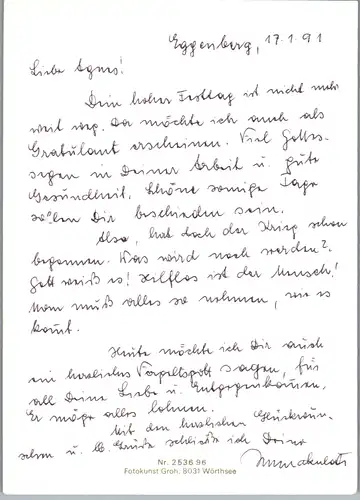 11020 - Christentum - Eggenberg , des Herrn Wort bleibt in Ewigkeit - gelaufen 1991