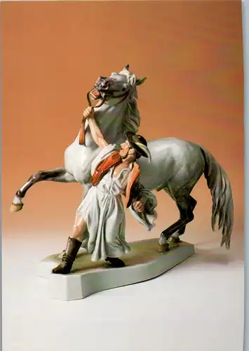 11040 - Schöne Künste - Herend , Herendi Porcelánmúzeum , Pferdehirt , entworfen von György Vastagh - nicht gelaufen