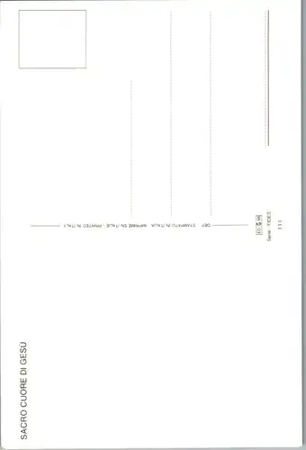 11048 - Christentum , Jesus - Sacro Cuore di Gesù - nicht gelaufen