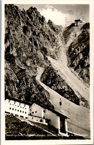 11078 - Tirol - Innsbrucker Nordkettenbahn , Station Seegrube und Hafelekar - gelaufen 1943