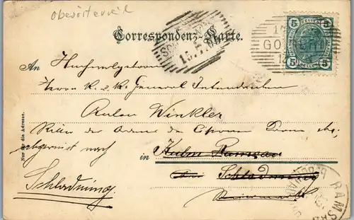 11084 - Oberösterreich - Goisern mit dem Ramsauergebirge - gelaufen 1905