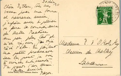 11090 - Schweiz - Hospice du Grand St. Bernard , Arrivee d' une Caravane - gelaufen 1911