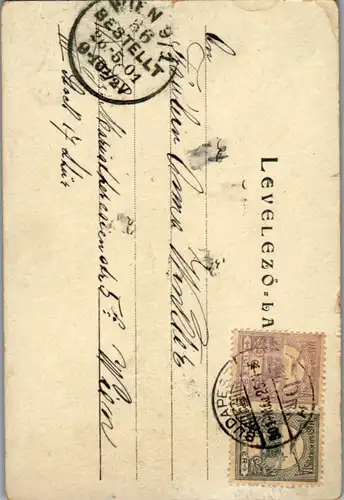 11100 - Künstlerkarte - Zwei Frauen am See , Schwan - gelaufen 1901