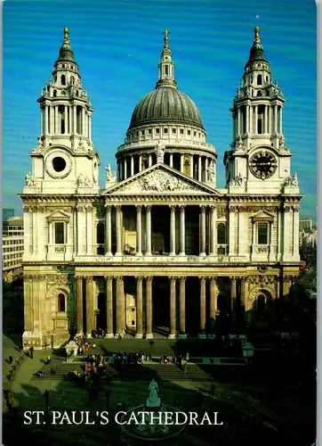 11152 - Großbritannien - London , The West Front , St. Paul`s Cathedral - nicht gelaufen