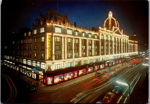 11156 - Großbritannien - London , Harrods by night - nicht gelaufen