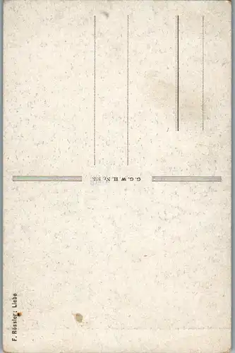 11187 - Künstlerkarte - Liebe , signiert F. Rössler - nicht gelaufen